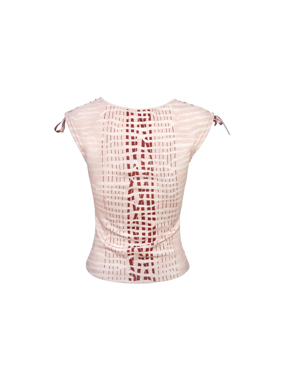 Floral Printed Striped Top