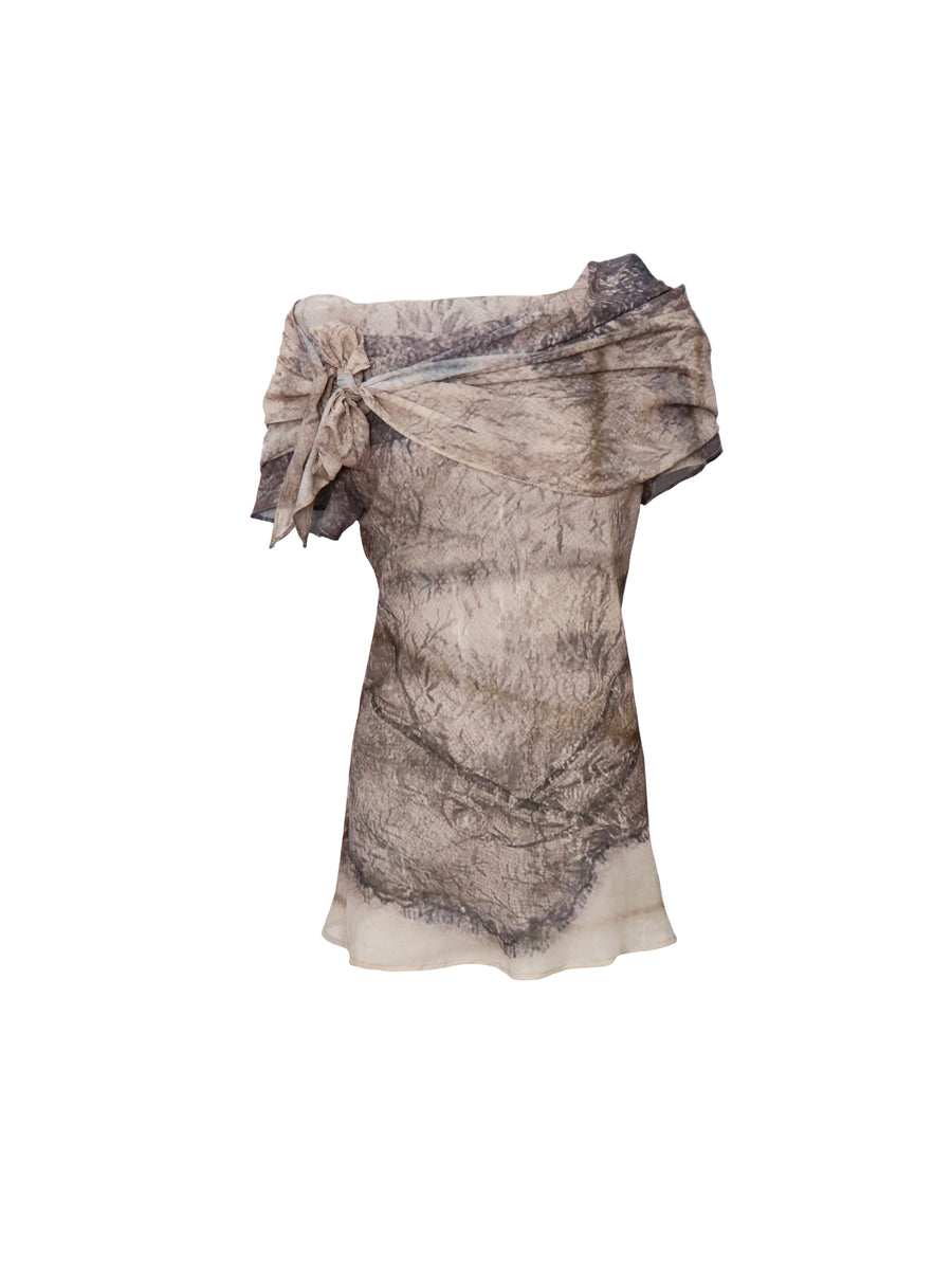 Realistic Printed Chiffon Dress