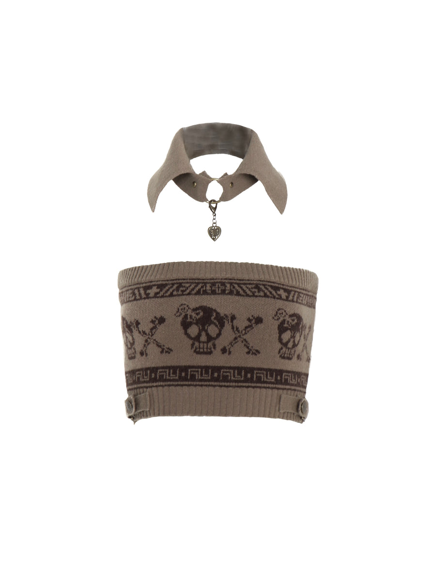 Skull Mini Knit Top